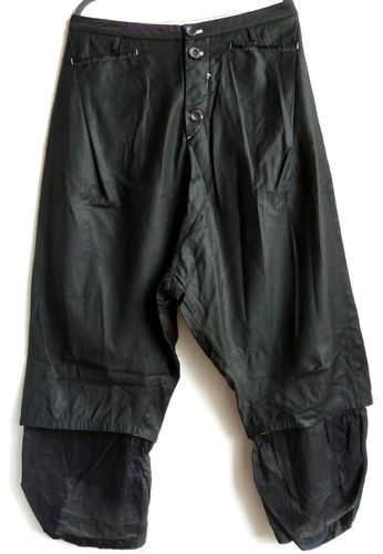 UmitUnal / Umit Unal unisex Harems trousers / pants L or XL, wool black # P47
