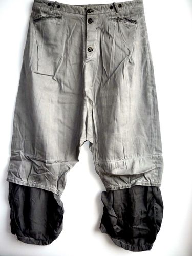 UmitUnal / Umit Unal trousers deep step, L, gray gefadet # P105