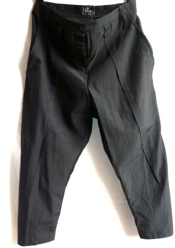Lost & Found 7/8 trousers, M or L, silk, black, NP € 495,00